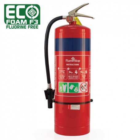 FlameStop 9.0L ECO Foam F3 Fluorine Free Foam Type Portable Fire Extinguisher